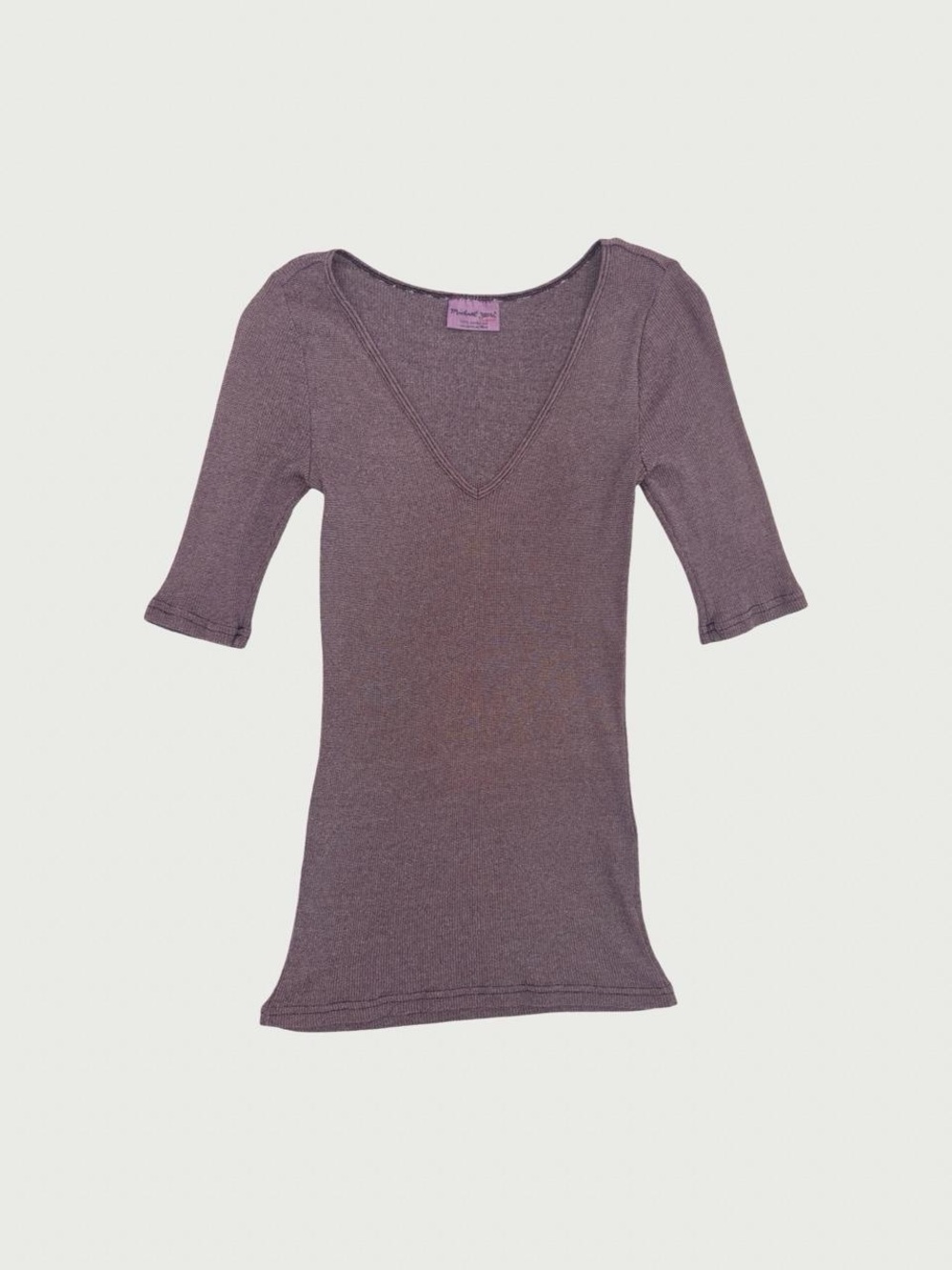 Michael Stars Metallic Half Sleeve Tee